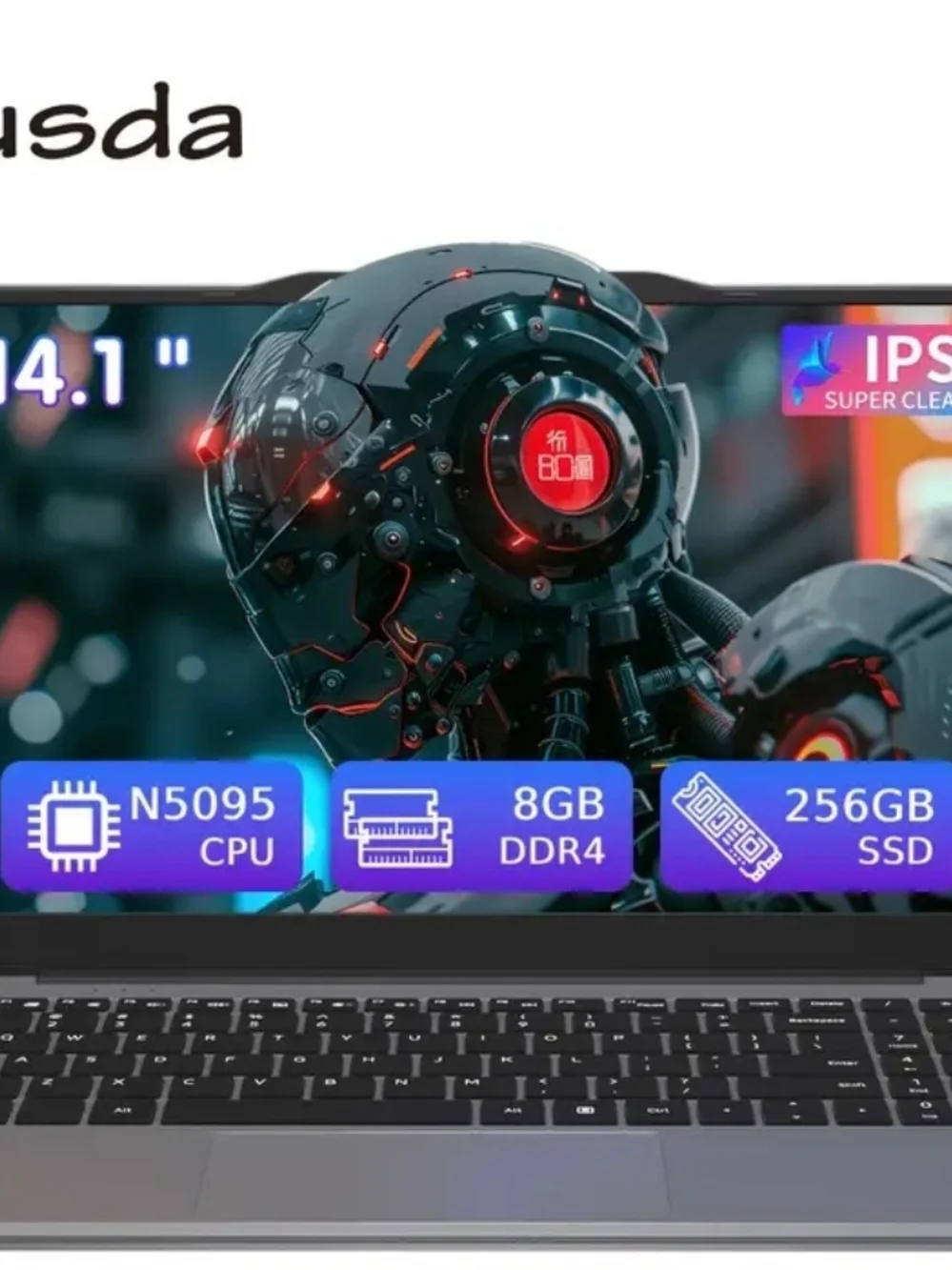 Silver Laptop with Black Keyboard - Portable Laptop Computer